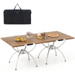 Sulankstomas stalas 61 x 61 x 47 cm 2 vnt.
