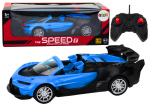 Nuotoliniu būdu valdomas sportinis automobilis 1:18 mėlynas
