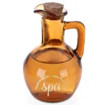 Kosmetikos buteliukas su kam&scaron;teliu, rudas, 180 ml, 8 &times; 8 &times; 11,5 cm
