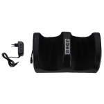 Elektrinis Shiatsu pėdų ir blauzdų masažuoklis su &scaron;ildymu, juodas, 32 &times; 17 &times; 14 cm