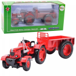 Metalinis raudonas traktorius 1:18 masteliu