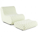 Fotelis su pufu 96 x 77 x 72 cm
