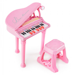 Pianinas Rožinis/juodas/baltas 31 klavi&scaron;as