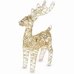 LED elnio figūrėlė, 25 LED, auksinė, 34 cm