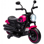 Vaiki&scaron;kas elektrinis motociklas rožinis