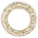 &Scaron;viečiantis kalėdinis vainikas, 30 LED, auksinis, 40 cm