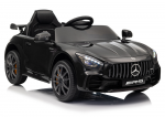 Juodas Mercedes GTR akumuliatorinis automobilis vaikams