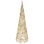 LED kalėdinė eglutė, auksinė, 40 cm