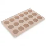 Silikoninė kepimo forma 18 mini keksiukų, smėlio spalvos, 27,5 &times; 17 &times; 1 cm