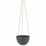 Gėlių vazonas keramikinis juodas 15,4 cm
