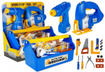 Vaiki&scaron;kas įrankių rinkinys Lean Toys, plastikinis, mėlynas