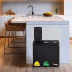 Virtuvinė &scaron;iuk&scaron;lių dėžė SONGMICS su 3 skyriais, 24 l