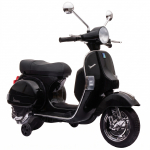 Vaiki&scaron;kas elektrinis motociklas Vespa PX150 su ličio akumuliatoriumi, juodas, 107 &times; 51 &times; 80 cm