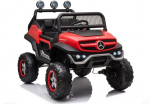 Vaiki&scaron;kas elektrinis visureigis Mercedes Unimog S, raudonas
