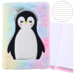 Pliu&scaron;inė užra&scaron;ų knygelė su pingvinu, A5, 21x15 cm