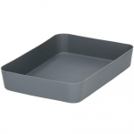 Stalčiaus dėklas Springos 26x18 cm, pilkas