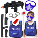 Policijos rinkinys (mėlyna, juoda)