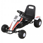 Pedalinis gokartas baltas