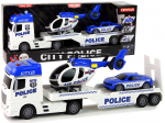 Policijos rinkinys su vilkiku, automobiliu ir sraigtasparniu