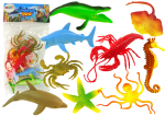 Vandenyno jūrų gyvūnų figūrėlių rinkinys Lean Toys, 9 vnt.