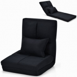 Sulankstoma sofa-lova juoda