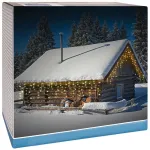 LED &scaron;viesos užuolaida 180 LED, skaidri, 600 &times; 52 cm