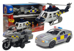 Policijos transporto priemonių rinkinys su &scaron;viesomis ir garsais
