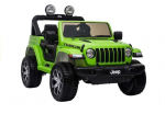 Dvivietis vaiki&scaron;kas elektromobilis Jeep Rubicon 4x4, žalias