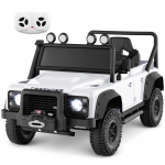 Elektrinis vaiki&scaron;kas automobilis baltas