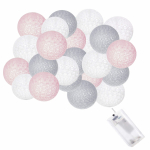 Dekoratyvinė girlianda 20 LED &scaron;ilta balta 4,1 m