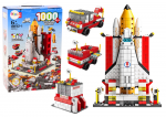 Konstruktorius kosminė raketa 6in1 1000 vnt.