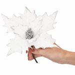 Kalėdinė dekoracija &ndash; puansetijos žiedas Springos 26 cm
