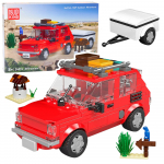 Konstruktorius Mold King Fiat 126 su priekaba 1:24 393 det.
