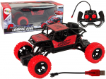 Nuotoliniu būdu valdomas automobilis Lean Toys 1:18, raudonas
