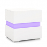Naktinis staliukas LED Juoda/balta