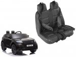 Odinė sėdynė vaiki&scaron;kam elektromobiliui Range Rover QY2088, juoda