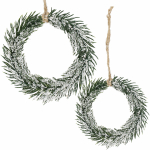 Dekoratyvinė &scaron;akelė Springos, 10 cm, ruda/balta/žalia