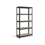 Reguliuojama lentyna su 5 lentynomis 40 x 90 x 180 cm plieno ir MDF