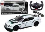 Nuotoliniu būdu valdomas Bentley Continental GT3 modelis, 1:14, baltas