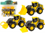 Žaislinis statybinių transporto priemonių rinkinys Lean Toys, geltonas, 3vnt.