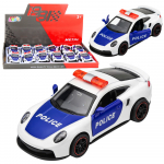 Policijos sportinis automobilis baltas&ndash;mėlynas