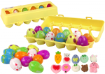 Velykinių žaisliukų rinkinys Lean Toys Squishy, 12 vnt.