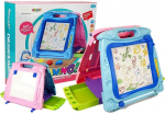 Dvipusė pie&scaron;imo lenta su priedais LeanToys