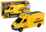 Geltonas pristatymo automobilis 1:16 su &scaron;viesomis ir garsais
