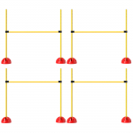 Agility rinkinys &scaron;unims oranžinė ir geltona