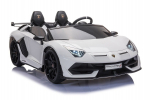 Dvivietis vaiki&scaron;kas elektromobilis Lean Cars Lamborghini Aventador SX2028, baltas