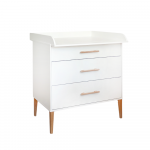 Komoda su vystymo stalu Ila balta