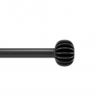 Užuolaidų priedai juodos spalvos 317 cm
