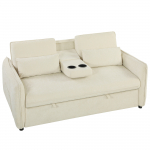 Sofa-lova smėlio/juoda