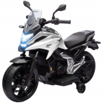 Vaiki&scaron;kas elektrinis motociklas baltas